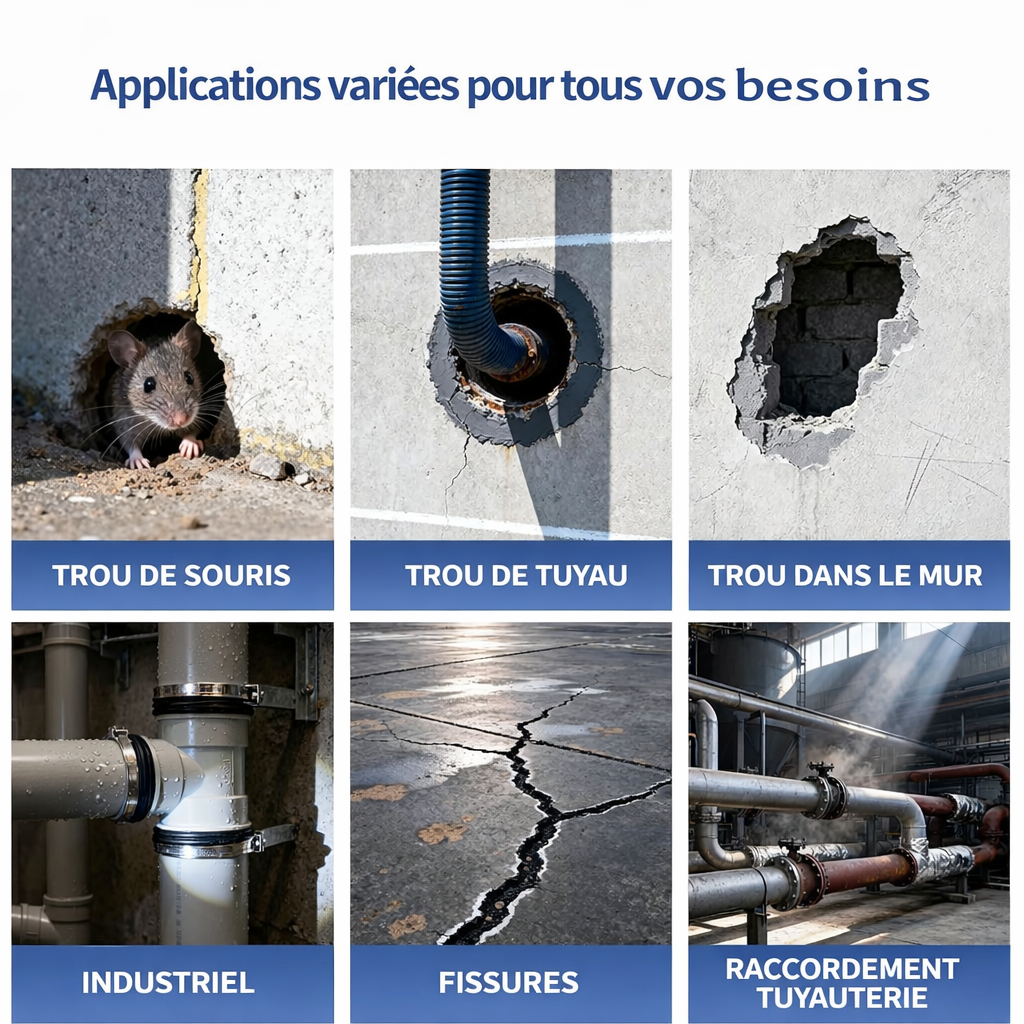 🧱🛠️ Pâte Mastic d’Étanchéité Imperméable Anti-Insectes – Réparation & Scellement des Trous Murs et Tuyaux 🐜🚫💧🧱🛠️ Pâte Mastic d’Étanchéité Imperméable – LOT DE 5 🖐️