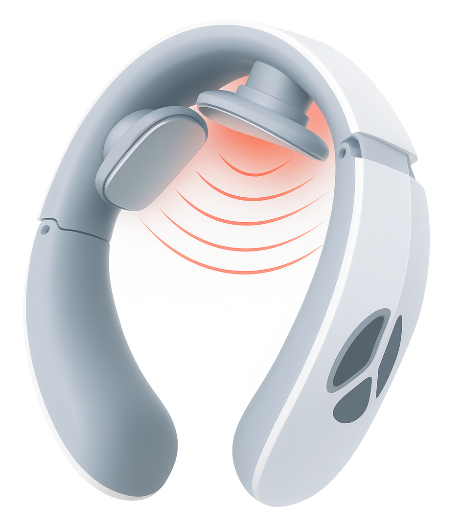 RelaxCou â Masseur cervical portable, chaleur douce & impulsions đ