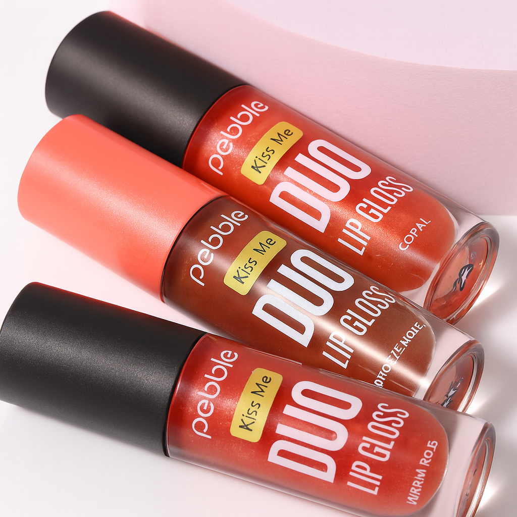 đâïž Lot de 6 Brillant Ă LĂšvres â Gloss Duo 2 en 1 Ultra Brillance âą Double Teintes & Double Couleur âą Effet Volume, Non Collant, Longue Tenue đ