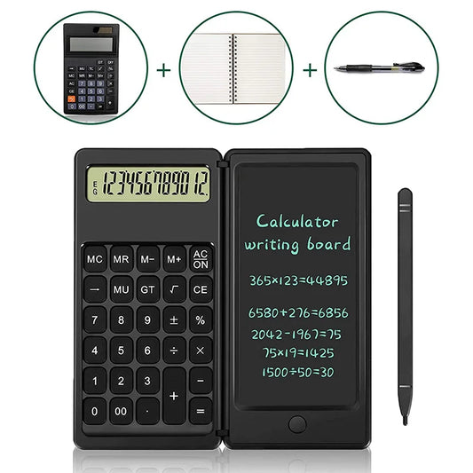 🖩 Mini Calculatrice avec Tablette LCD d’Écriture 2 en 1 📝