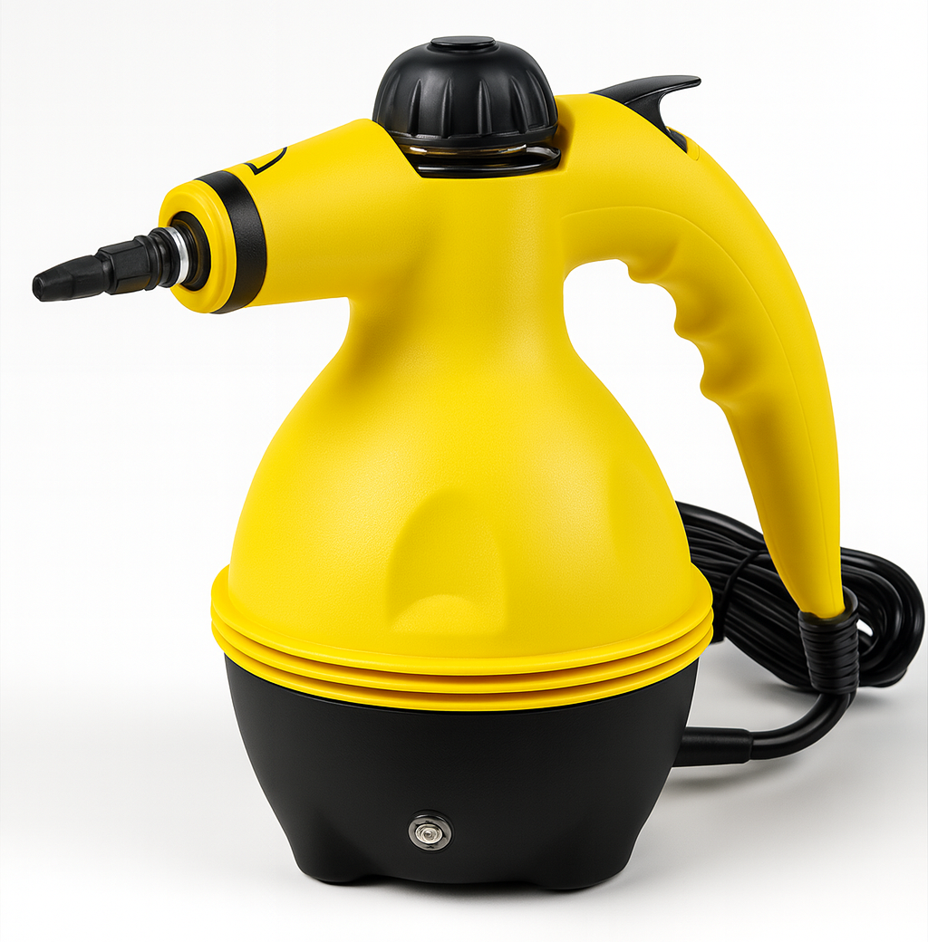 SteamPro — Nettoyeur vapeur 1000 W, réservoir 0,35 L, kit multi-buses ☁️