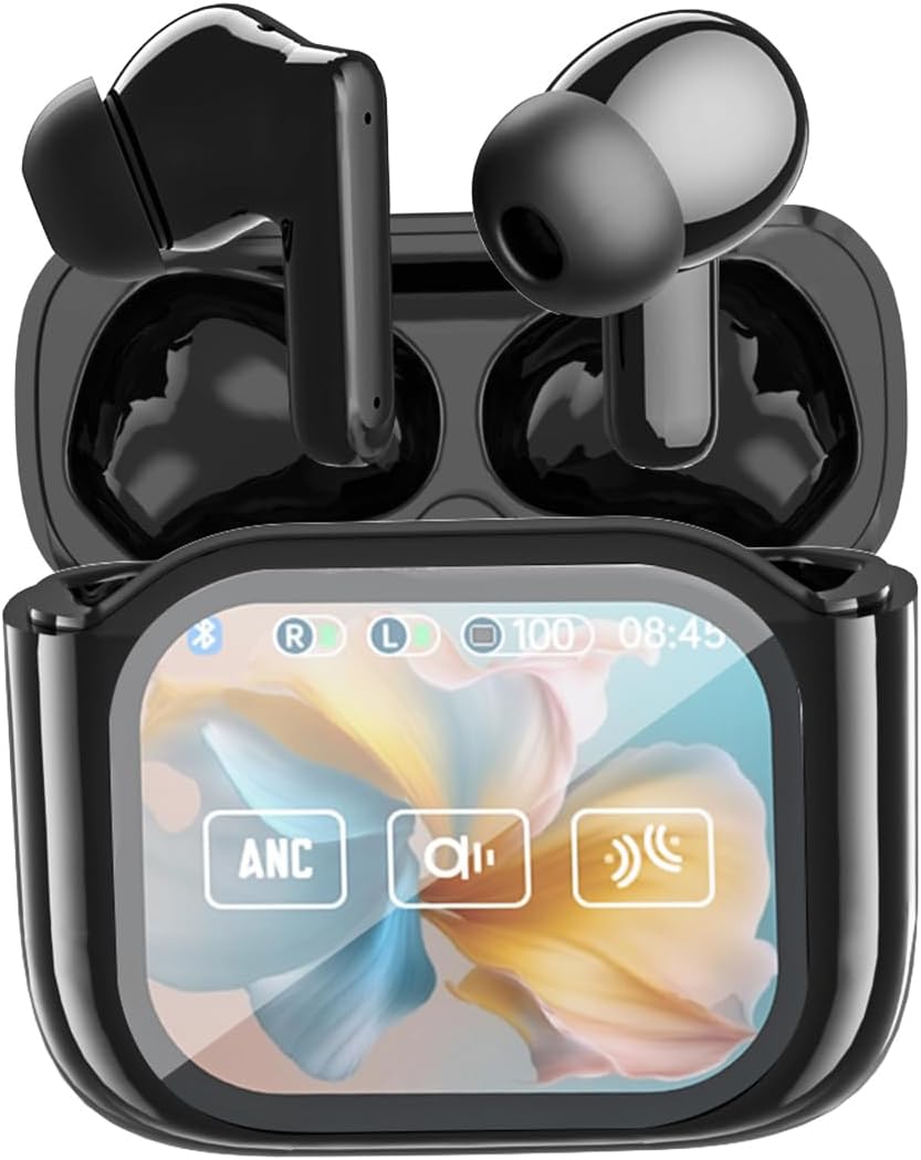 AirBeats — Écouteurs sans fil à boîtier écran tactile, réduction de bruit & Hi-Fi 🎧
