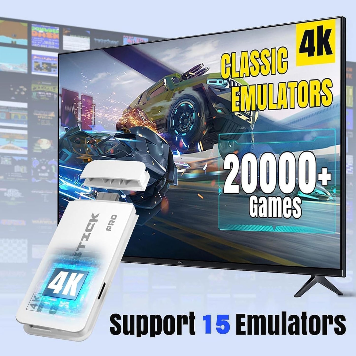 RetroPlay — Console Rétro 21 000+ Jeux, 2 Manettes Sans Fil 🎮📺