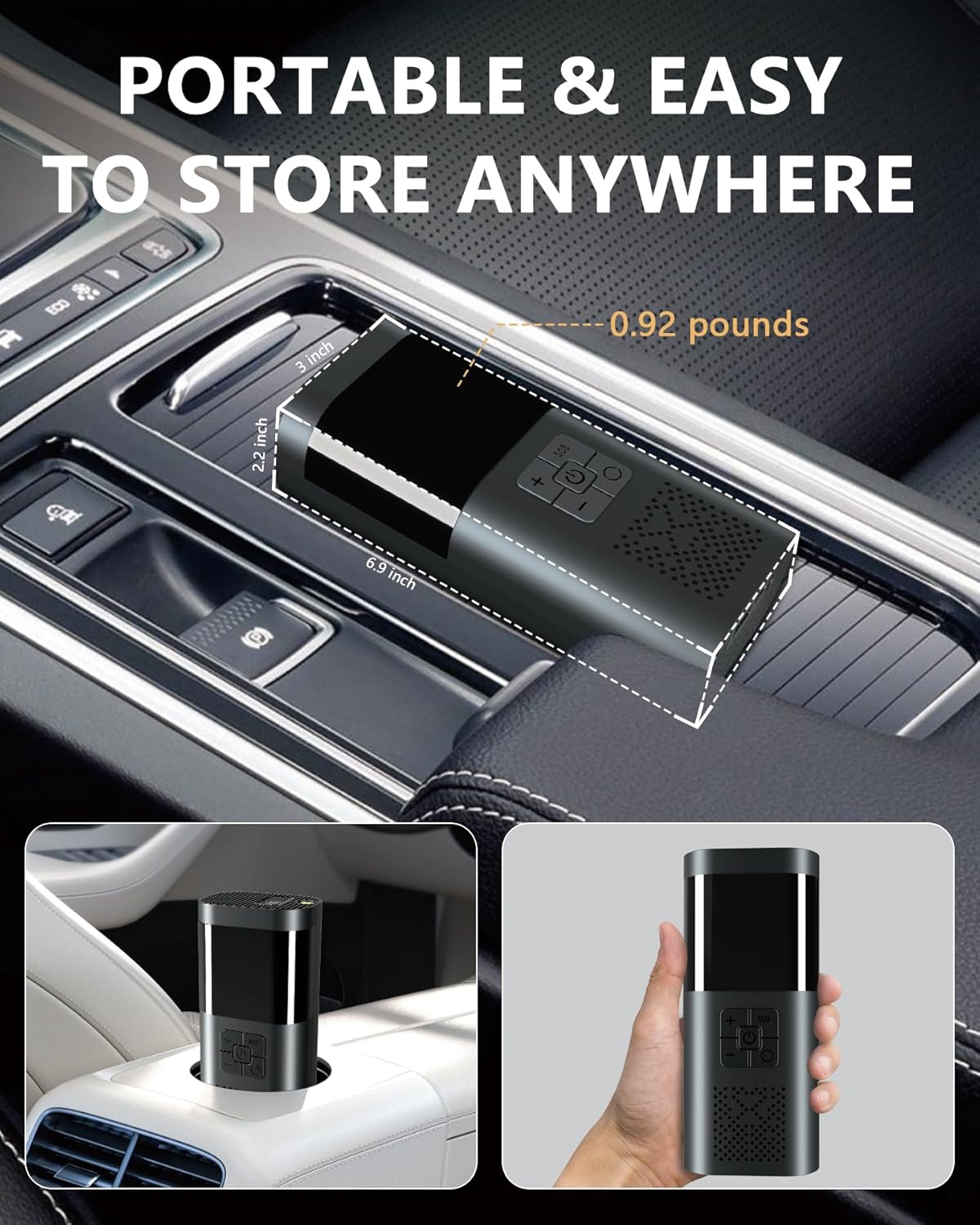 Compresseur 150 PSI — Double alimentation sans-fil & 12 V, écran LCD, arrêt auto 🔋🚗