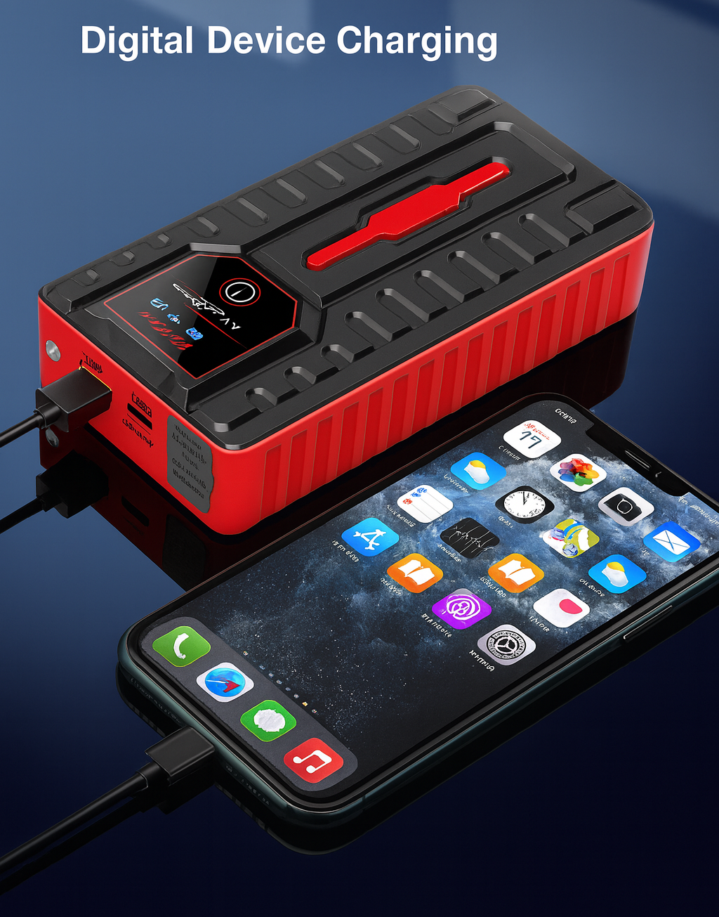 PowerBoost — Démarreur 12 V 7000A, power bank 48 800 mAh, valise 🚗⚡