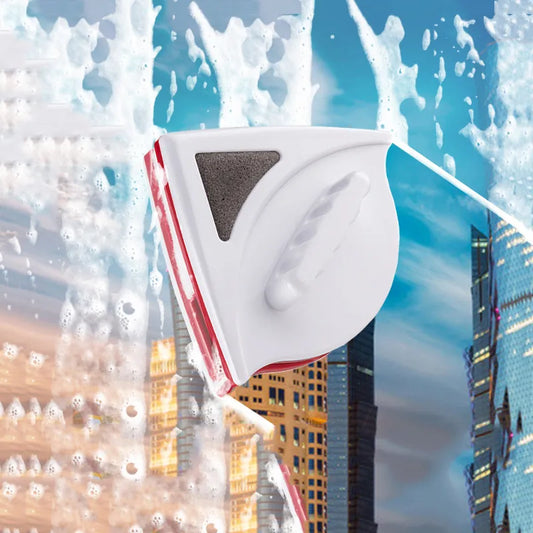 ✨ Balai Magnétique Double-Face 🧽🧲 – Nettoyez vos vitres des deux côtés en un seul geste