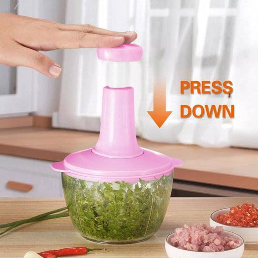 🥩🔪 Hachoir Multifonction Manuel – Viande, Légumes, Tranchage & Découpe Rotative 🥕🍏