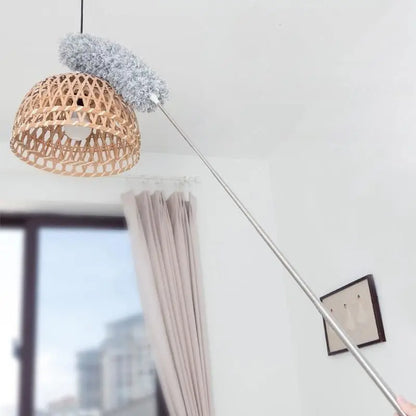 🧹✨Brosse Télescopique Anti-Poussière – Extensible 2,8m – Microfibre Ultra-Efficace – Nettoyage Plafonds, Ventilateurs, Lustres, Coins Hauts 🪶🏠