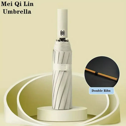 Parapluie Pliant Coupe-Vent Anti-UV Imperméable — Grand, Coloré, Durable — Idéal pour la météo de Conakry ☔🌧️