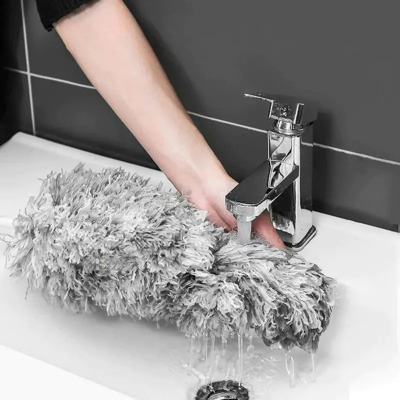 🧹✨Brosse Télescopique Anti-Poussière – Extensible 2,8m – Microfibre Ultra-Efficace – Nettoyage Plafonds, Ventilateurs, Lustres, Coins Hauts 🪶🏠