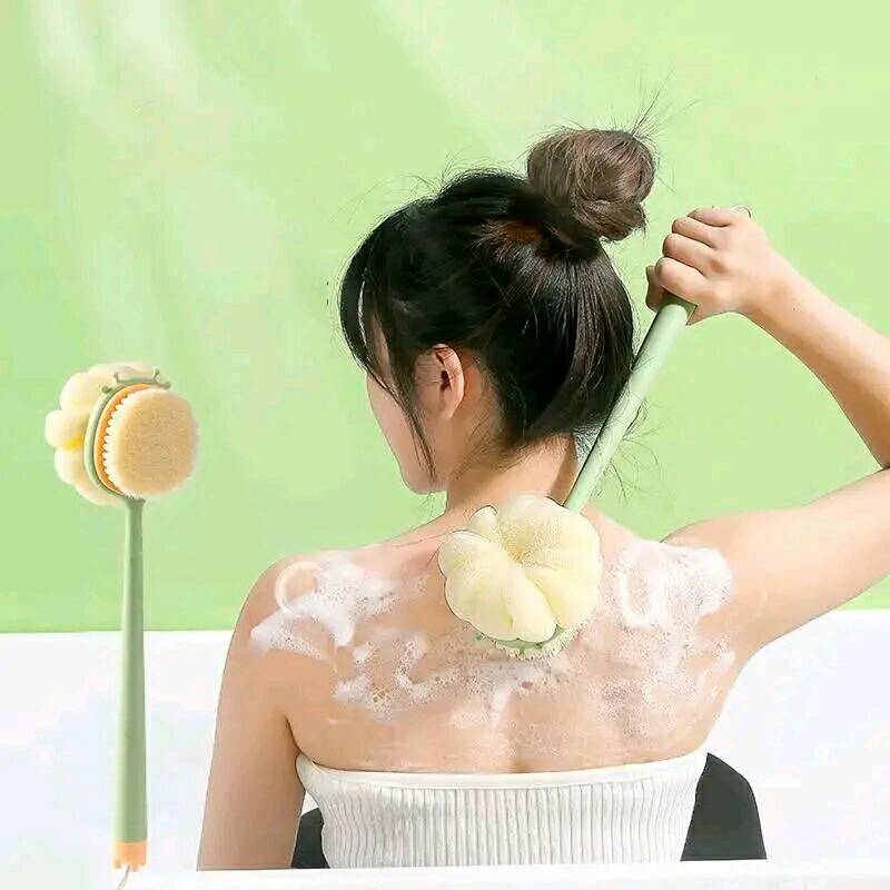 🚿✨ Brosse Longue Double-Face 🌸🚿