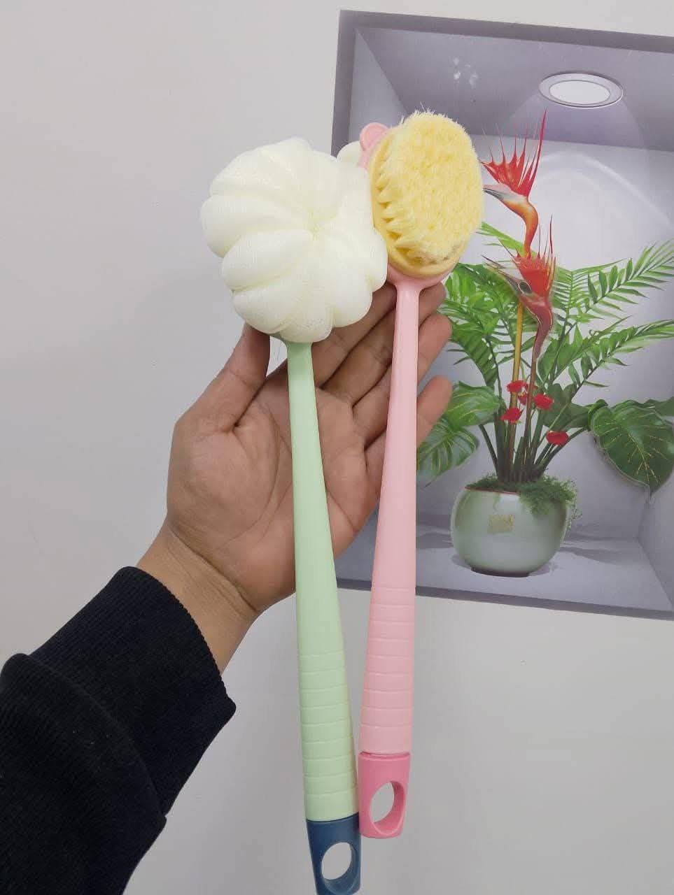 🚿✨ Brosse Longue Double-Face 🌸🚿