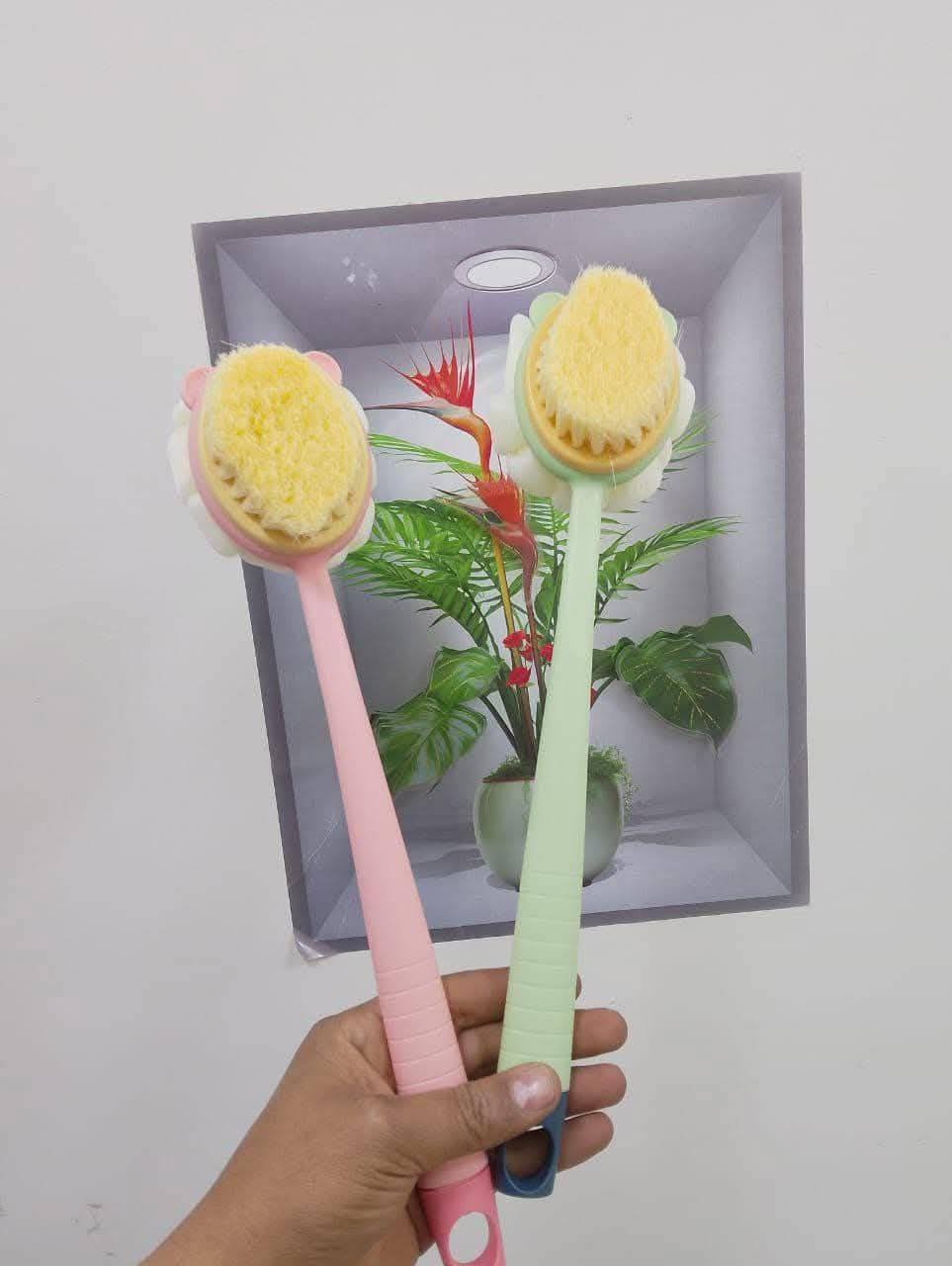 🚿✨ Brosse Longue Double-Face 🌸🚿