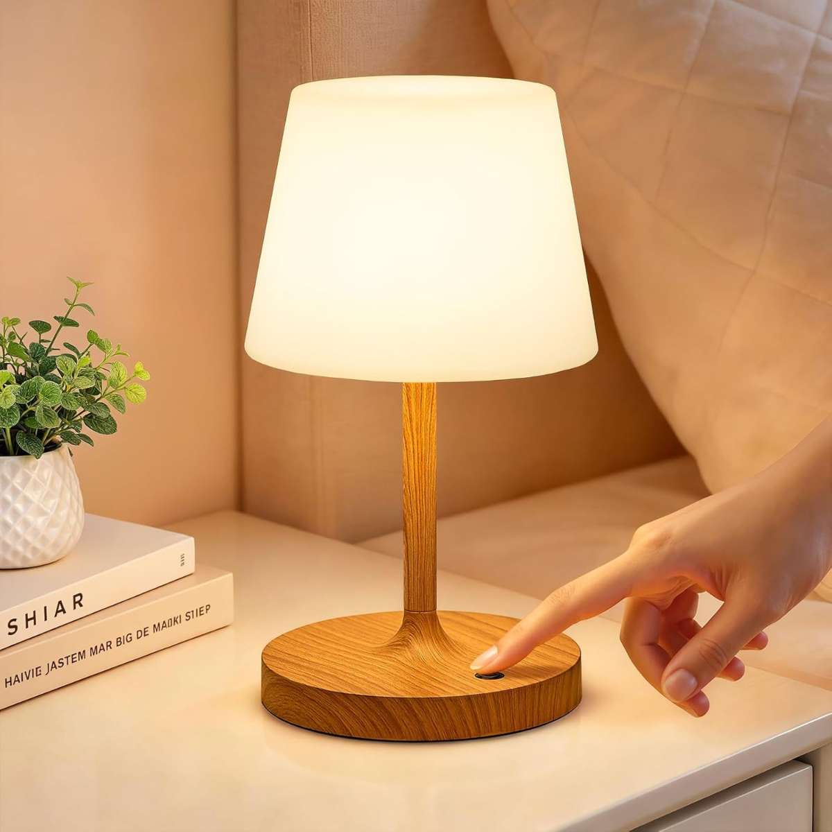💡 Lampe de table LED sans fil rechargeable | 🔋 30h de Lumière ✅ Tactile et Résiste à l'eau 💧