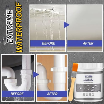 💧 Colle Imperméabilisante Invisible 300g -- 🏠 Étanchéité 💦 Transparente Anti-Fuite 🚫 pour Toit 🏠 Salle de Bain 🚿 Carrelage