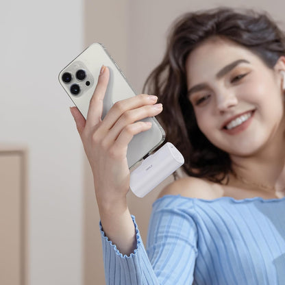 🔋 Mini Portable Power Bank 5000mAh – Compact & Magnétique