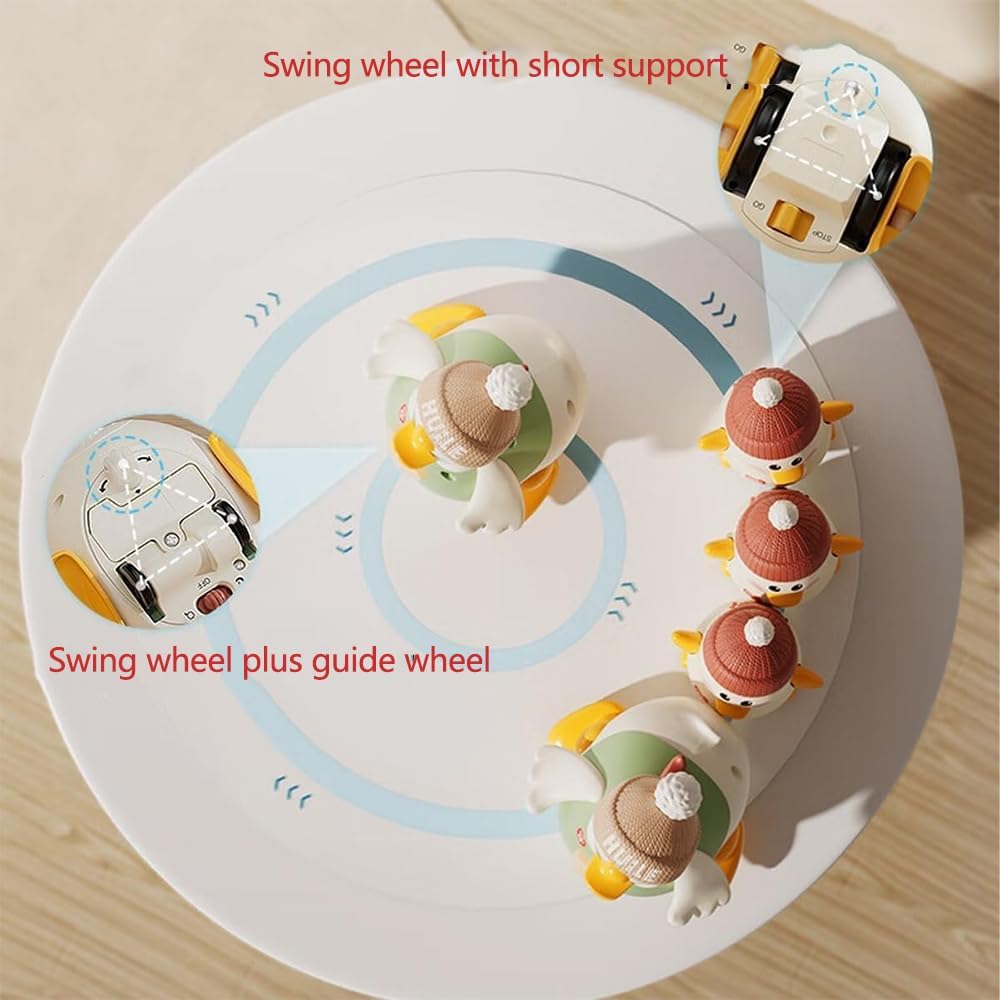 🦆🎶 Canard Marcheur Magnétique – 1 Maman Canard + 3 Canetons - Jouet Interactif Bébé & Enfant – Lumières, Musique & Attaches Magnétiques ✨👶