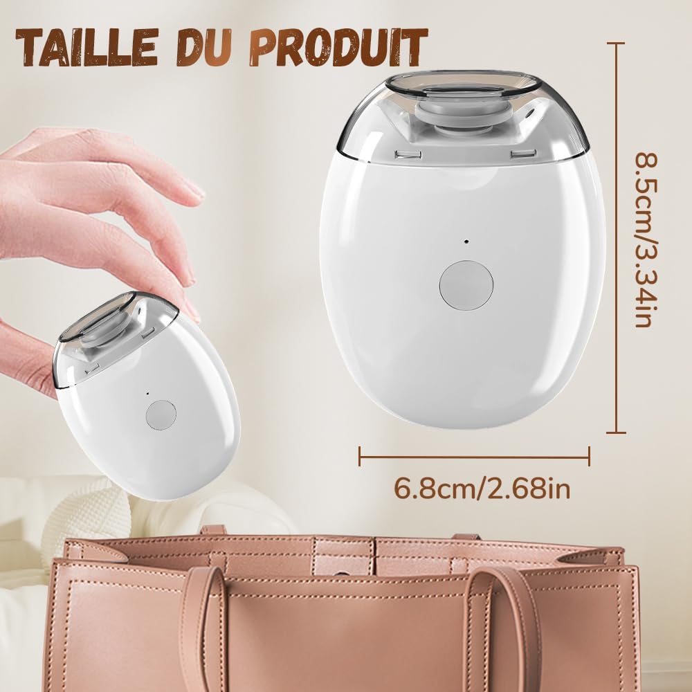 💅✨  LOT DE 2 Ponceuses à Ongles Automatique LED – 3 Vitesses Réglables, Silencieuse, Ultra Précise
