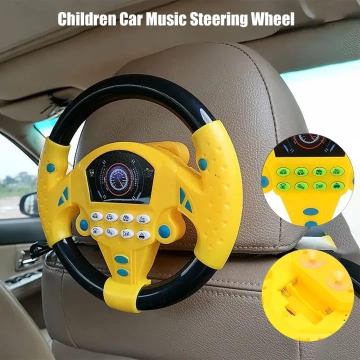 🚗🎶 Volant Musical de Simulation – Piste Électrique, Lumières & Sons