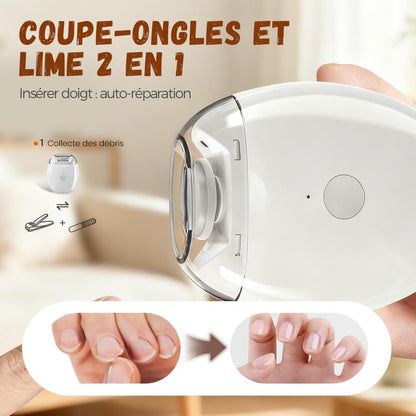 💅✨  LOT DE 2 Ponceuses à Ongles Automatique LED – 3 Vitesses Réglables, Silencieuse, Ultra Précise