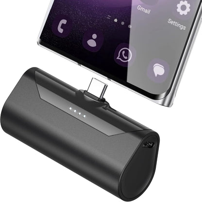 🔋 Mini Portable Power Bank 5000mAh – Compact & Magnétique