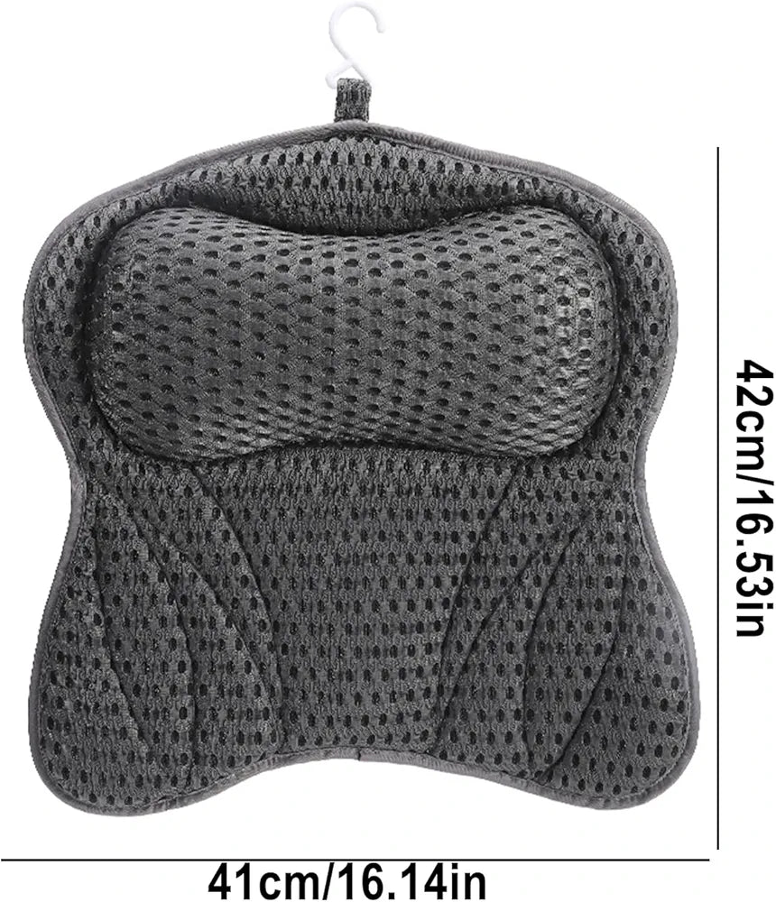 🛁✨ Oreiller de Bain Antidérapant 4D pour Baignoire – Soutien Tête Cou & Dos – Confort Spa à Domicile ⭐⭐⭐⭐⭐ Relaxation Totale