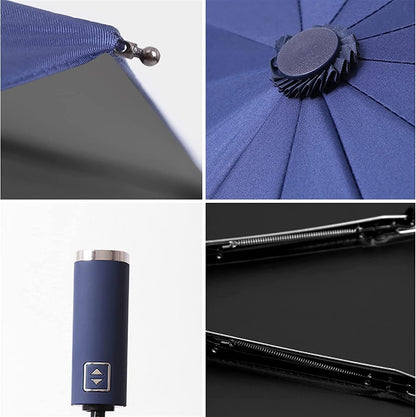 Parapluie Pliant Coupe-Vent Anti-UV Imperméable — Grand, Coloré, Durable — Idéal pour la météo de Conakry ☔🌧️