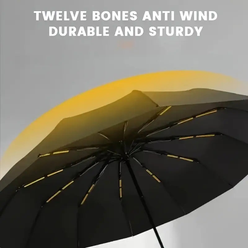 Parapluie Pliant Coupe-Vent Anti-UV Imperméable — Grand, Coloré, Durable — Idéal pour la météo de Conakry ☔🌧️