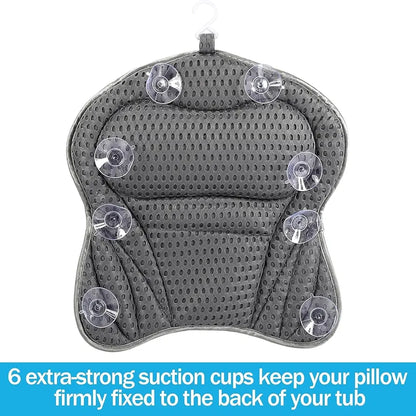 🛁✨ Oreiller de Bain Antidérapant 4D pour Baignoire – Soutien Tête Cou & Dos – Confort Spa à Domicile ⭐⭐⭐⭐⭐ Relaxation Totale