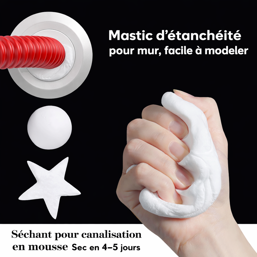 🧱🛠️ Pâte Mastic d’Étanchéité Imperméable Anti-Insectes – Réparation & Scellement des Trous Murs et Tuyaux 🐜🚫💧🧱🛠️ Pâte Mastic d’Étanchéité Imperméable – LOT DE 5 🖐️