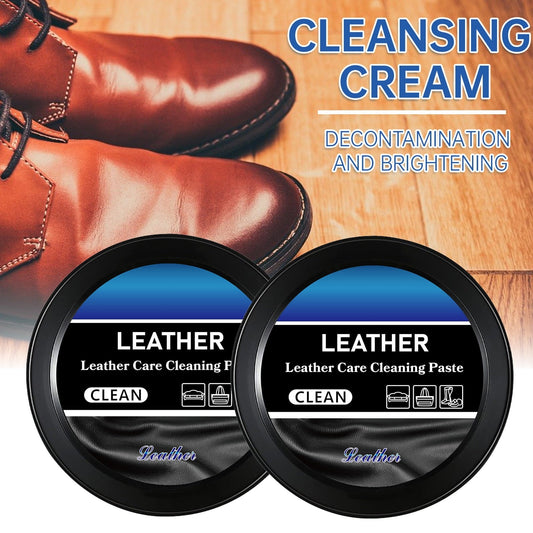 🧼✨ Lot de 2 Pâte Nettoyante Cuir 👞 & Tissus Multi-Usage 🛋️ – Lot de 2 (2 pièces pour 1 prix) – Sièges Auto, Canapé, Intérieur de Voiture & Plus ✨🚗