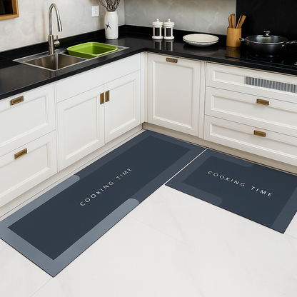 🧼🛡️ Tapis de Cuisine & Douche Antidérapant Long – Super Absorbant, Anti-huile, Imperméable &  Anti-casse de vaisselle  – Séchage Rapide
