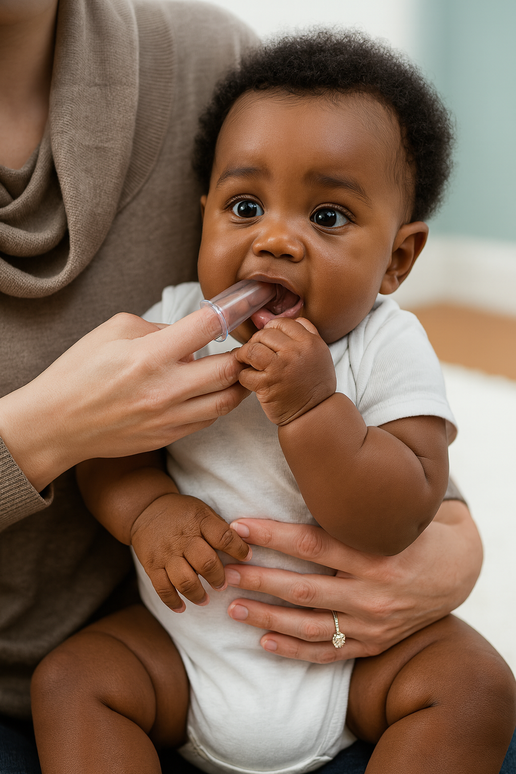 lot de 4 babyBrosse — Brosse à dents à doigt 100% silicone, 0m+ 🍼🦷