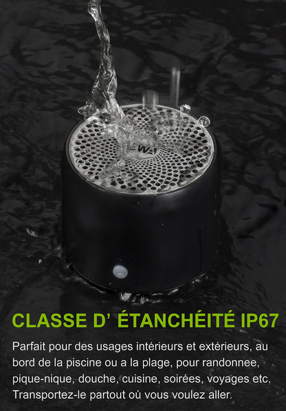 MiniVibe — Enceinte Bluetooth de poche 3 W, conduction de surface, 12 h d’autonomie 🔊