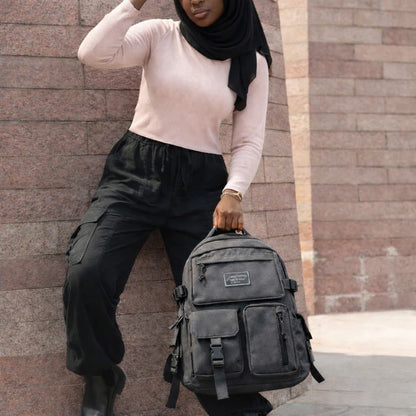 Sac à dos multi-poches grande capacité — Compartiment ordinateur | Matériau résistant | Confort quotidien 🎒✨
