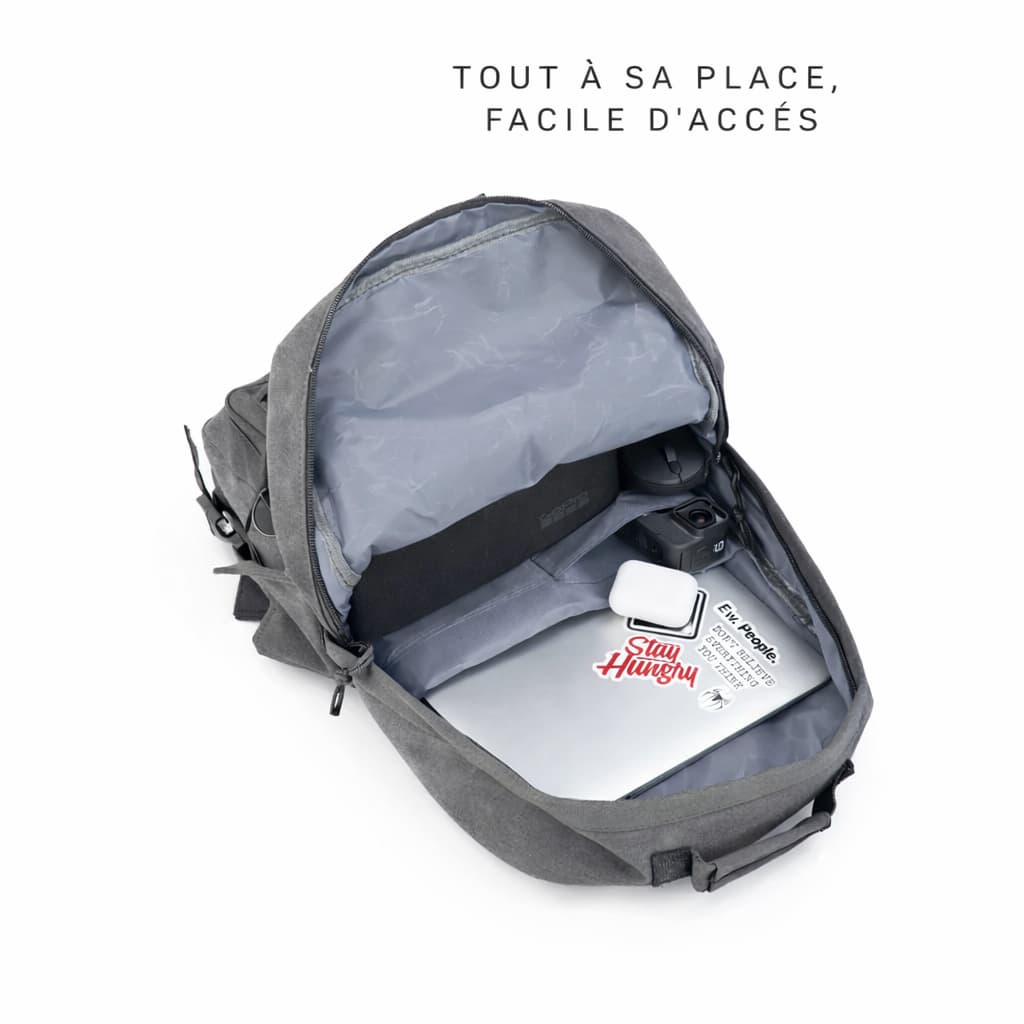 Sac à dos multi-poches grande capacité — Compartiment ordinateur | Matériau résistant | Confort quotidien 🎒✨