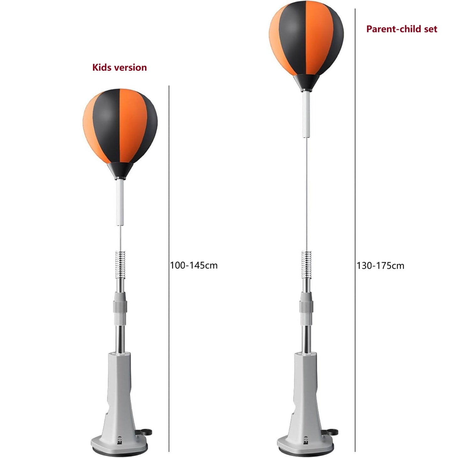 🥊🔥 Ballon de Boxe Autoportant Réglable Enfants & Adultes – Sac de Frappe Boxe & Arts Martiaux à Domicile – Rebond Rapide 360° | Ventouse Ultra Stable | Hauteur Ajustable