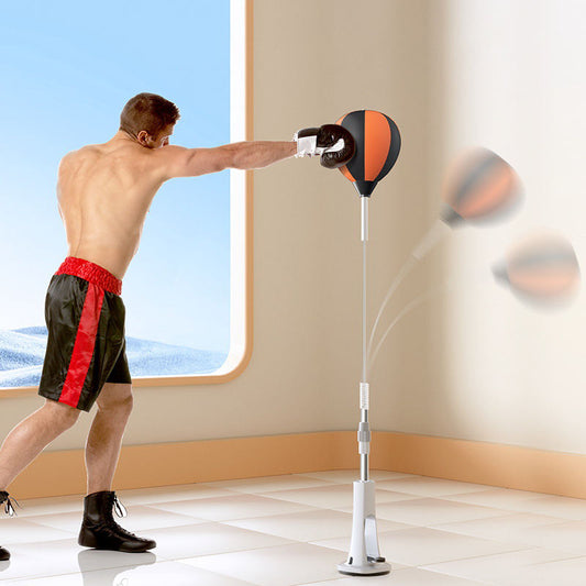 🥊🔥 Ballon de Boxe Autoportant Réglable Enfants & Adultes – Sac de Frappe Boxe & Arts Martiaux à Domicile – Rebond Rapide 360° | Ventouse Ultra Stable | Hauteur Ajustable