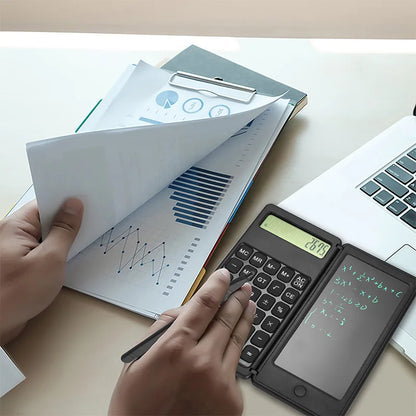 🖩 Mini Calculatrice avec Tablette LCD d’Écriture 2 en 1 📝