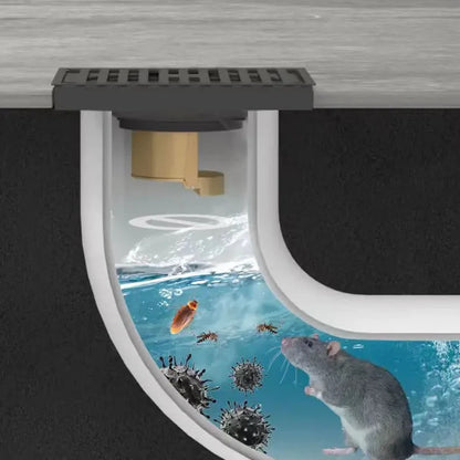 🚿🛡️ Clapet anti-retour pour douche, toilette & drain de sol — Anti-odeurs, Anti-insectes & Anti-rats 🐀 | laiton durable, débit rapide, démontage facile —  PROMO : achetez 1, 2 offerts