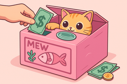 MinouBank — Tirelire interactive chaton, son et mouvement 🐱💰(fonctionne avec billet)