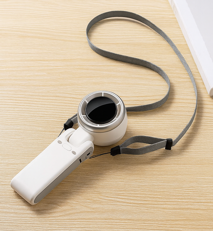 Mini Turbo — Ventilateur de poche turbo, Autonomie 10h, écran digital, pliable 180° 🌀💨