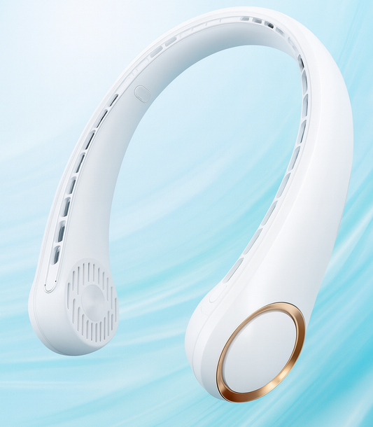 FreshNeck — Ventilateur de cou sans pales 360°, 3 vitesses, USB rechargeable 🌀