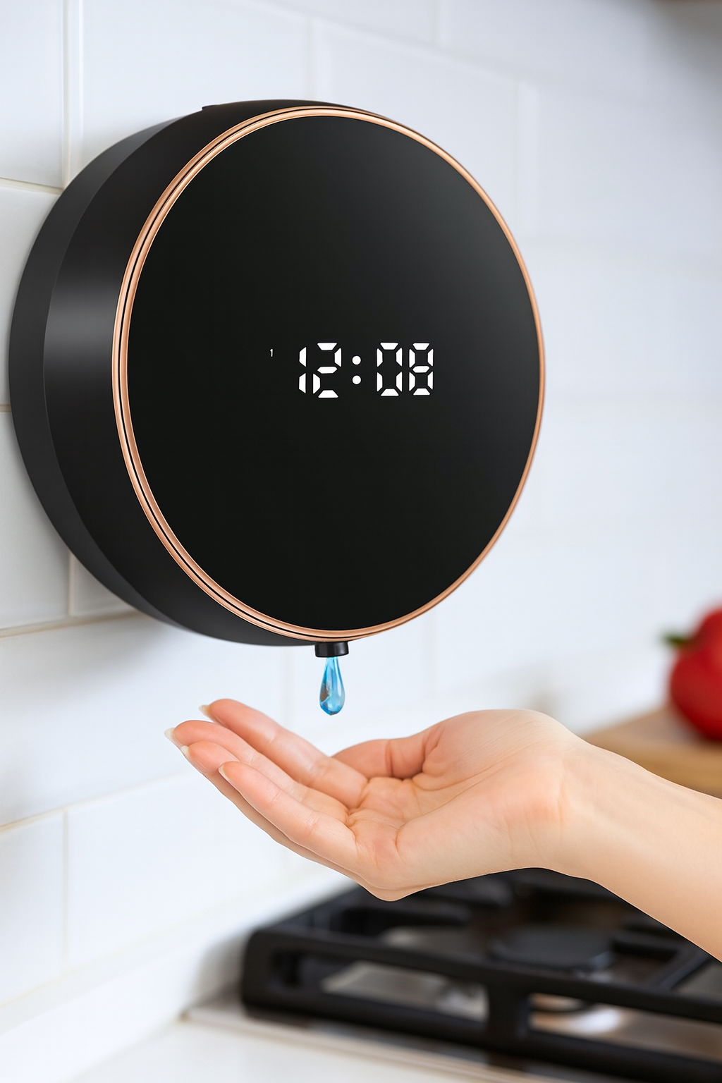 CleanTouch — Distributeur mural automatique, écran intelligent, mousse instantanée 280 ml 🧼⚡