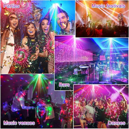 DiscoFlash — Lampe de scène disco 60 effets, modes musicaux, stroboscope & télécommande 🎉💡