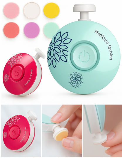 DouceLime — Lime électrique bébé 6 embouts par âge, silencieuse & format paume 🍼