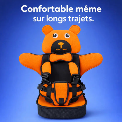 Siège auto enfant portable ultra-léger | Fixation ceinture 3 points | Harnais réglable | Tissu respirant 🚗👶