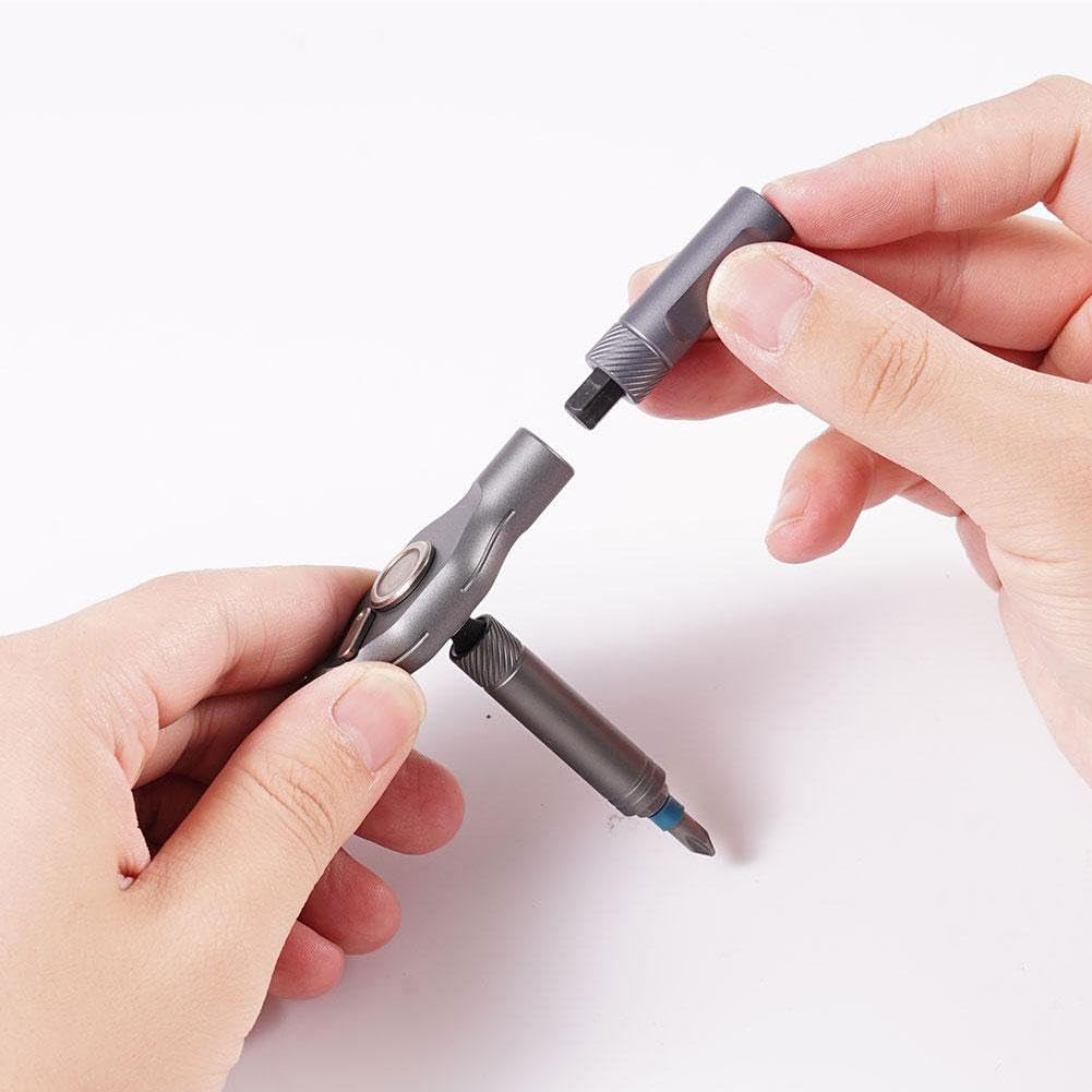 Tournevis à cliquet 24-en-1 — poignée en T, embouts S2 magnétiques, boîtier compact 🔧🧰