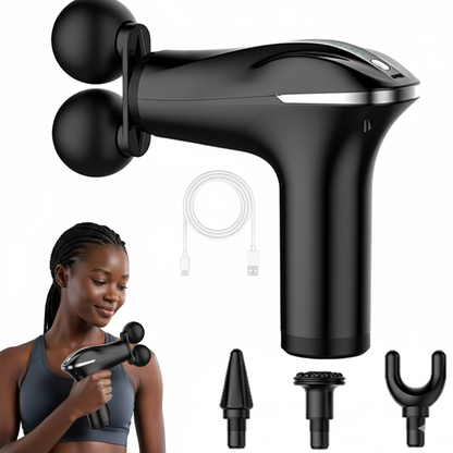 DuoRelax — Pistolet de massage 25 W, double tête, pour soulager douleurs musculaires ✨