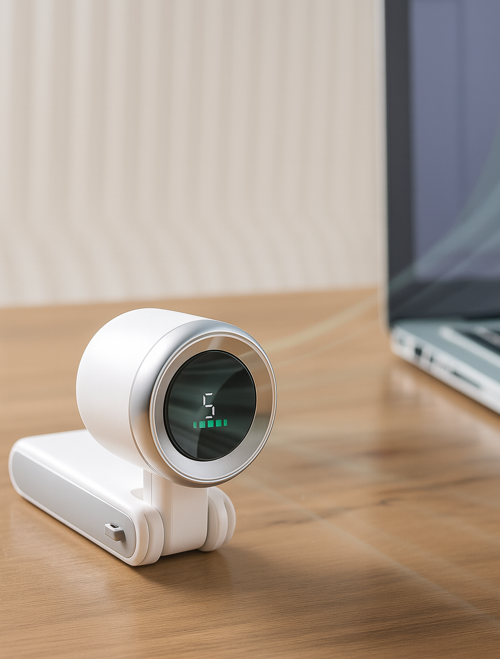 Mini Turbo — Ventilateur de poche turbo, Autonomie 10h, écran digital, pliable 180° 🌀💨